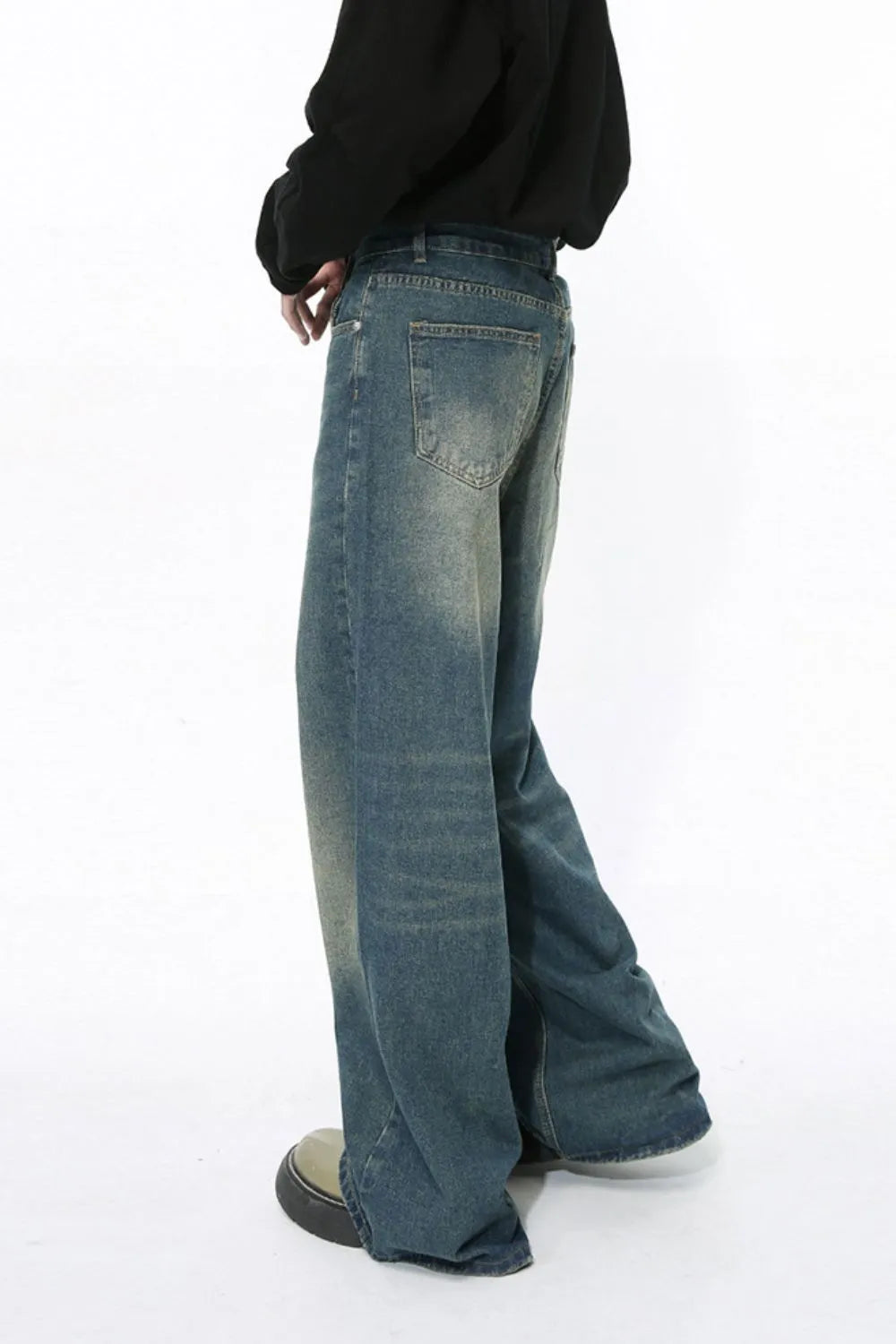 Men's Wide Leg Jeans with Pockets Carauana Store