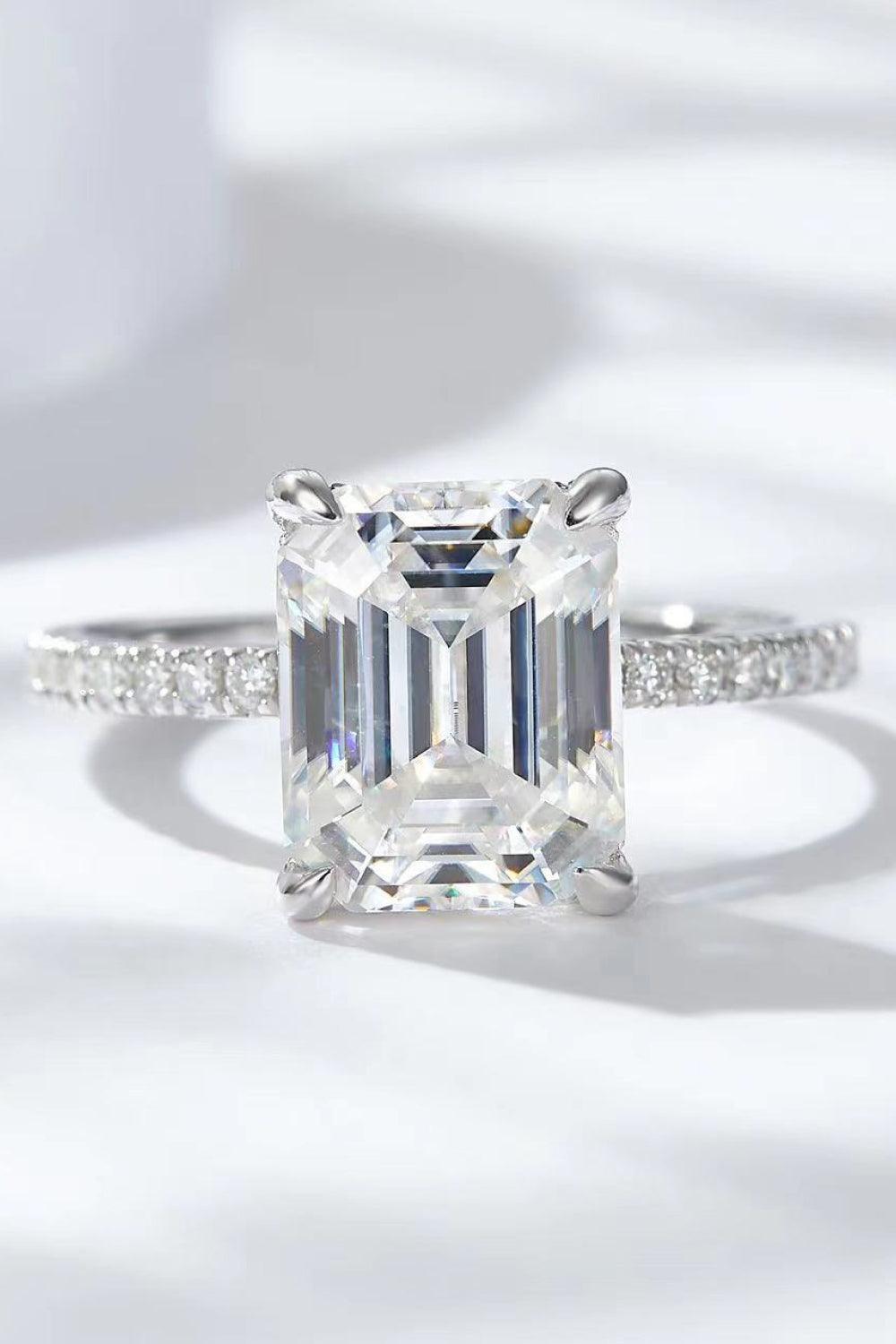 5 Carat Moissanite Side Stone Ring Carauana Store