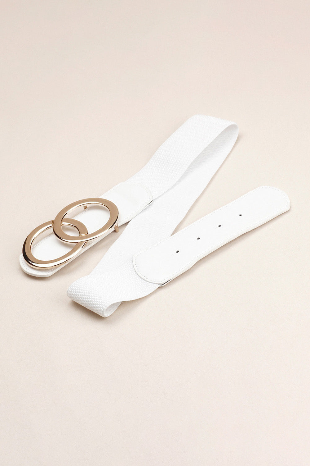 Zinc Alloy Buckle Elastic PU Belt Carauana Store