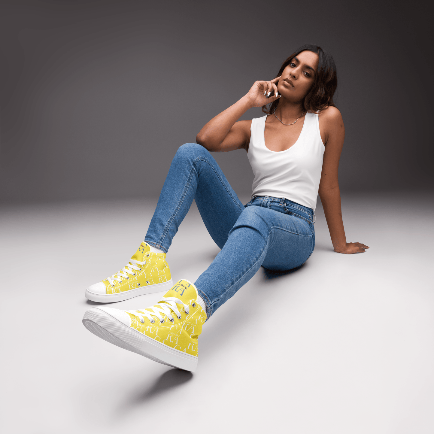 CARAUANA Hip Hop canvas shoes Yellow Branded Carauana Store