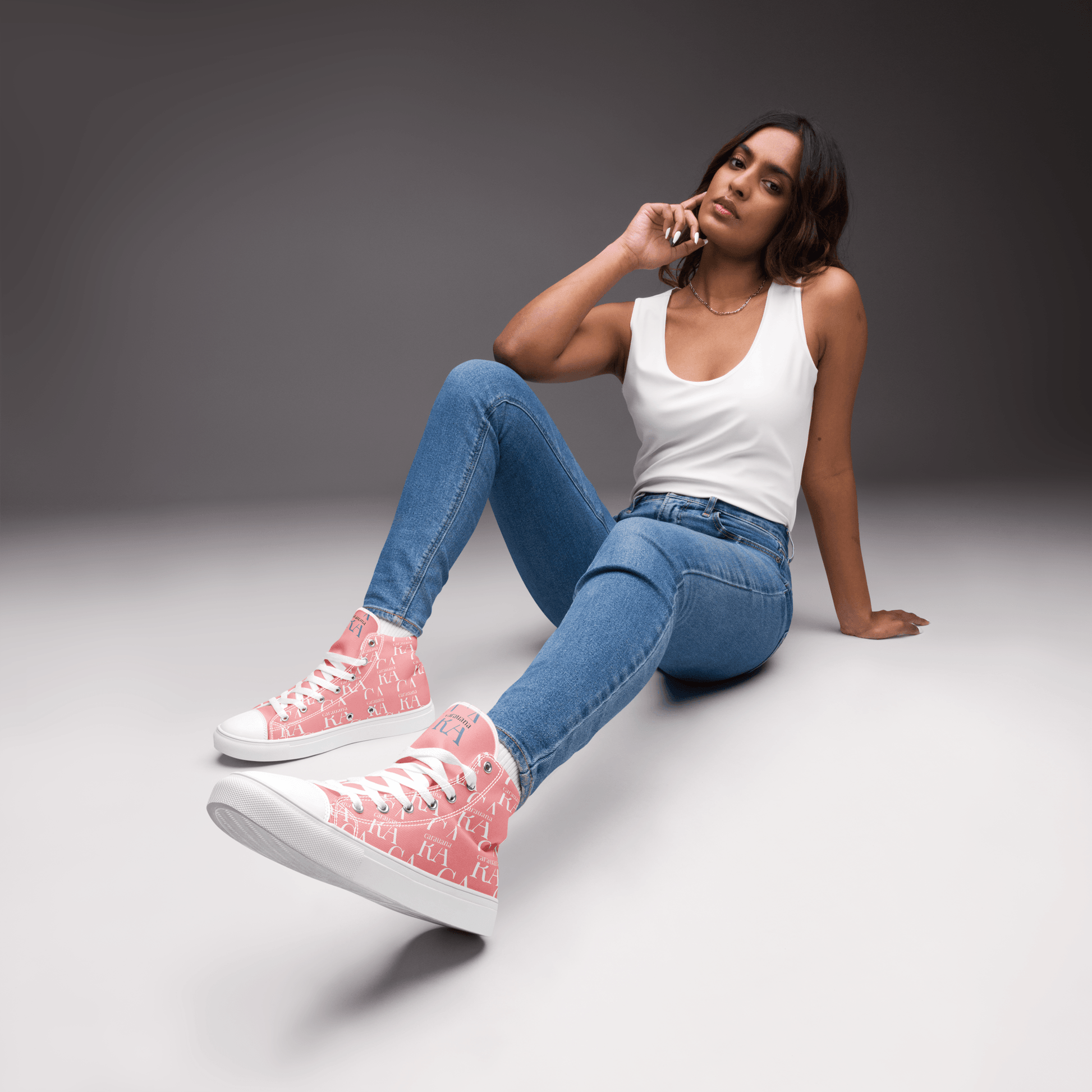 CARAUANA Hip Hop canvas shoes Pink Branded Carauana Store