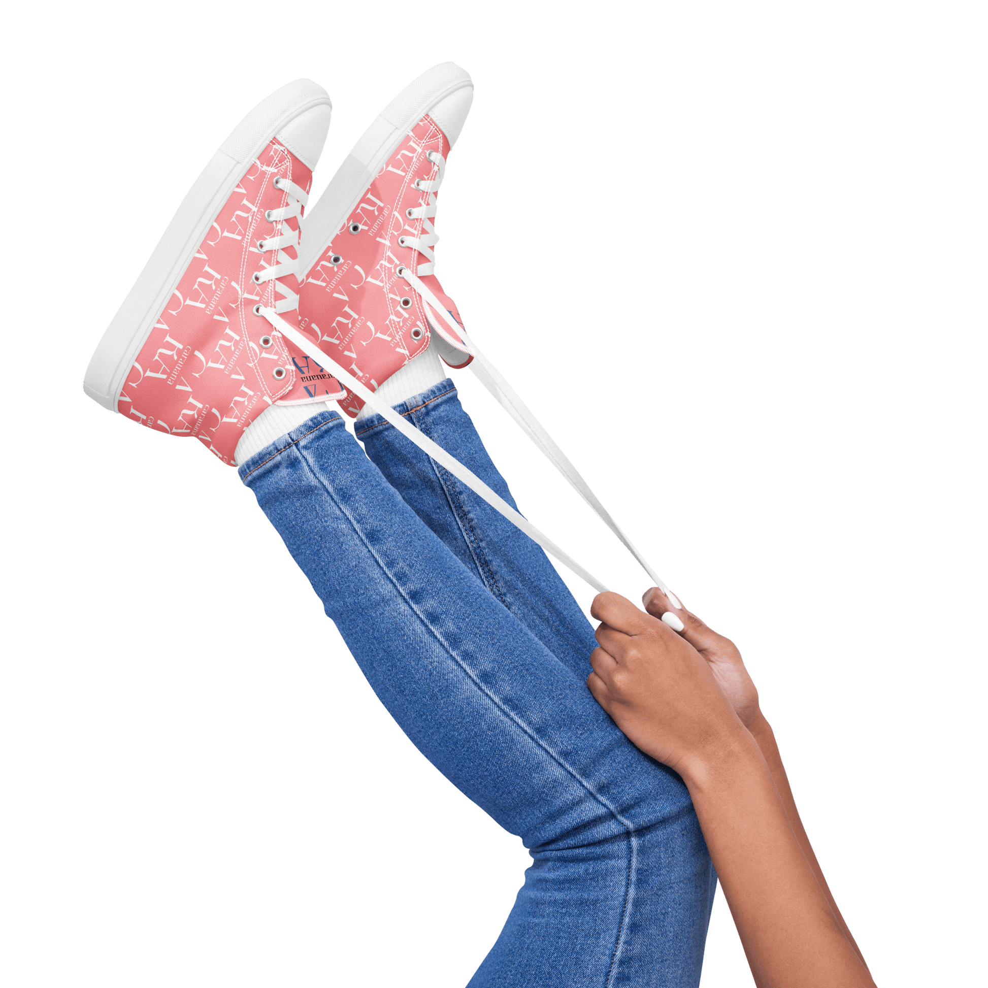 CARAUANA Hip Hop canvas shoes Pink Branded Carauana Store
