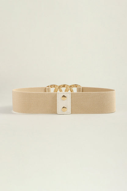 Zinc Alloy Buckle Elastic Wide Belt Carauana Store