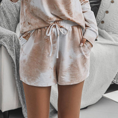 Tie-Dye Drawstring Shorts with Pockets Carauana Store