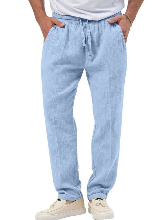 Men's Plus Size Drawstring Texture Pants Carauana Store