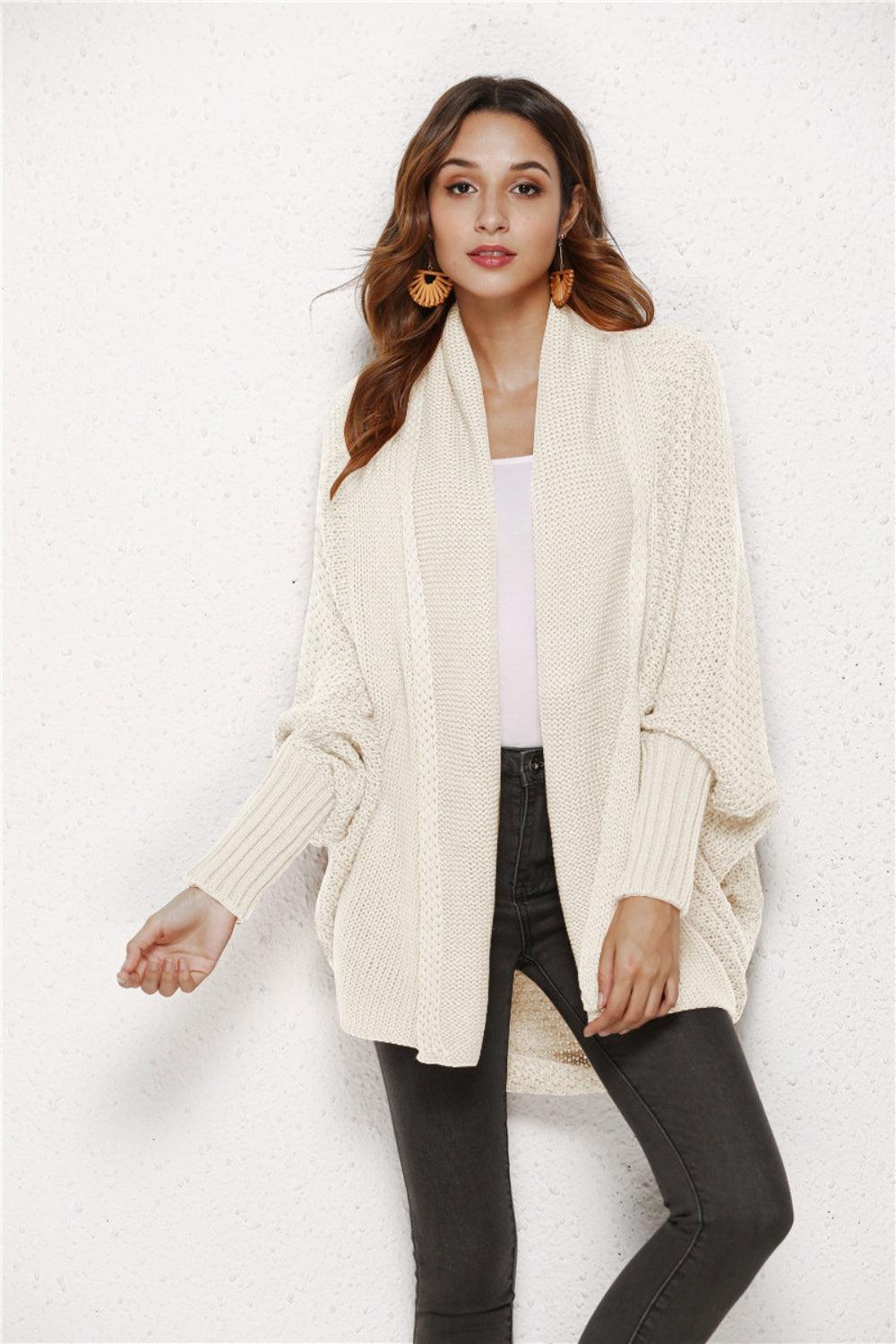 Angel Wings Open Front Batwing Sleeve Cardigan Carauana Store