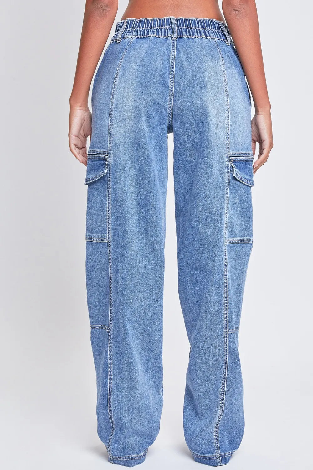 YMI Jeanswear High-Rise Straight Cargo Jeans Carauana Store
