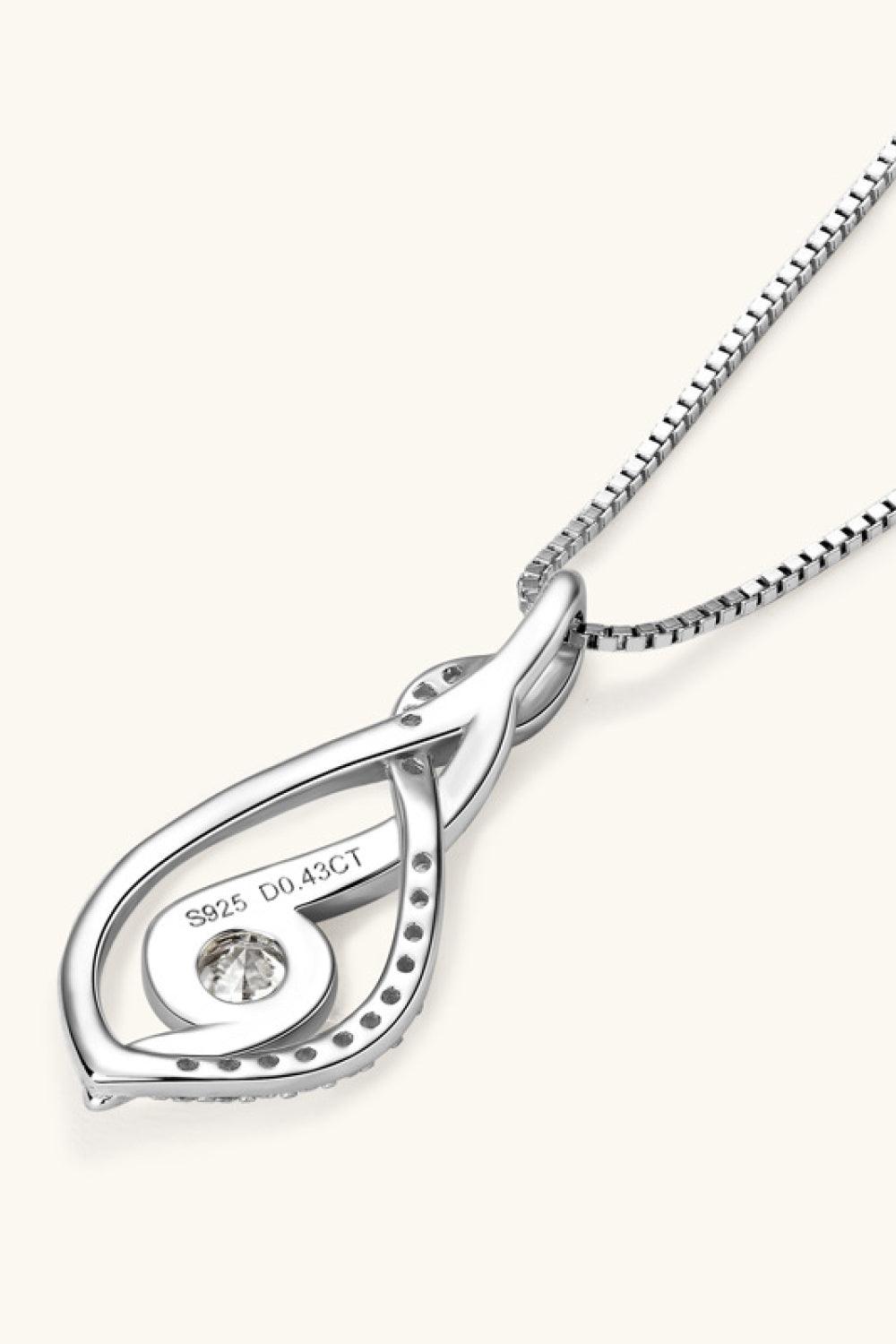 Moissanite 925 Sterling Silver Necklace Carauana Store