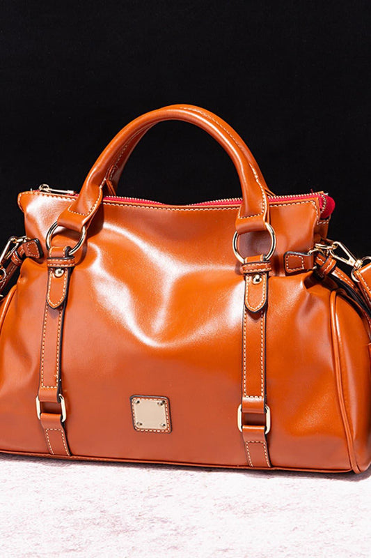 PU Leather Handbag with Tassels Carauana Store