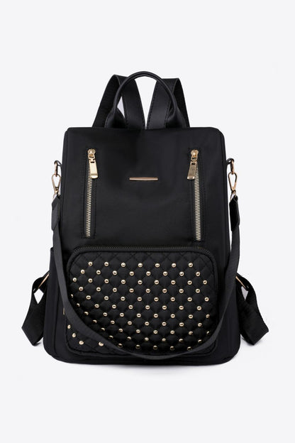Zipper Pocket Beaded Backpack Carauana Store