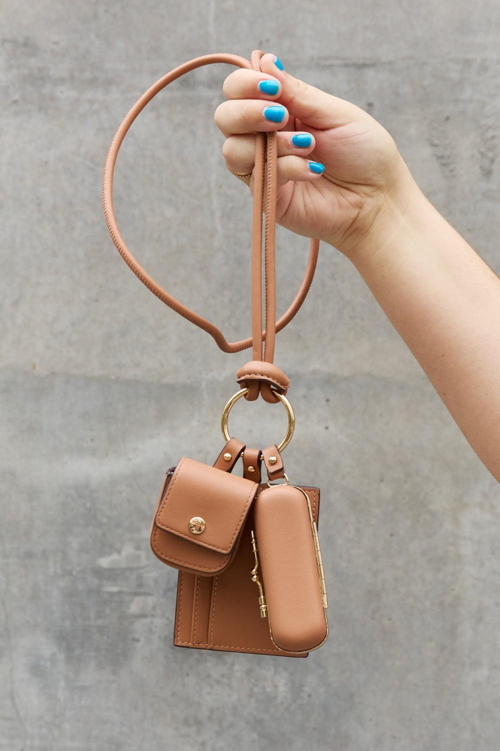 Nicole Lee USA Vegan Leather 3-Piece Lanyard Set Carauana Store