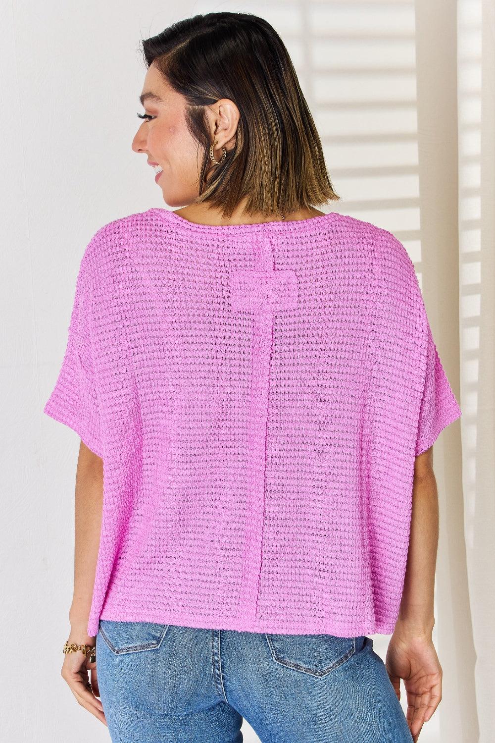 Zenana Full Size Round Neck Short Sleeve Top Carauana Store
