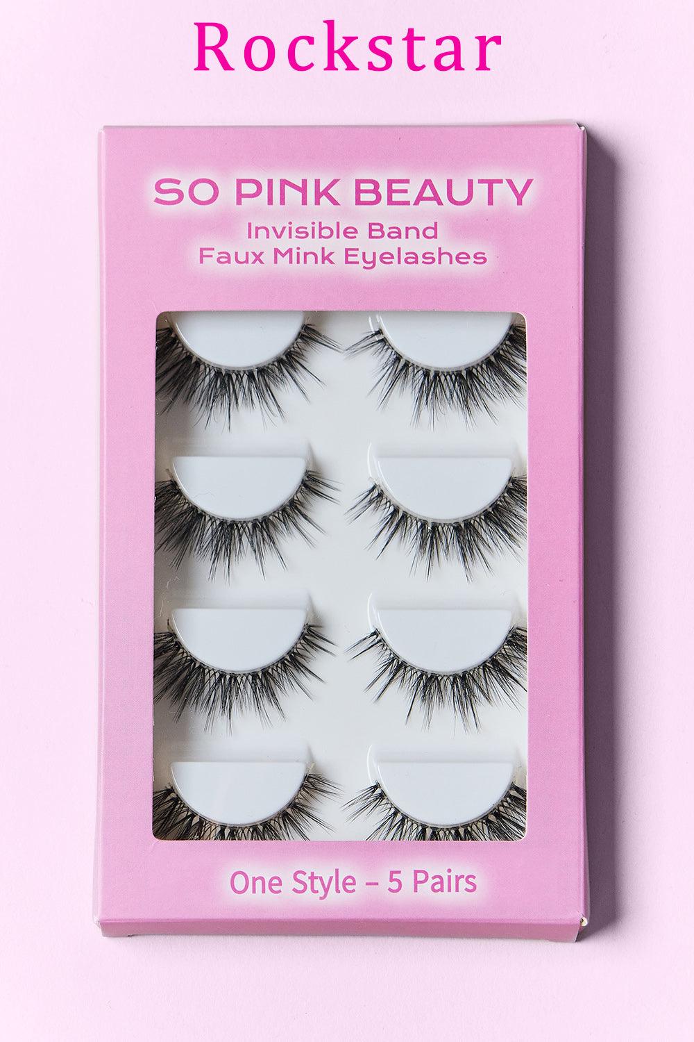 SO PINK BEAUTY Faux Mink Eyelashes 5 Pairs Carauana Store