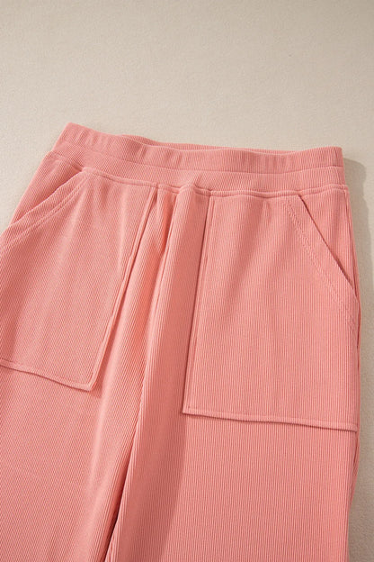 Round Neck Long Sleeve Top and Pants Set CaRaUaNa Fashion