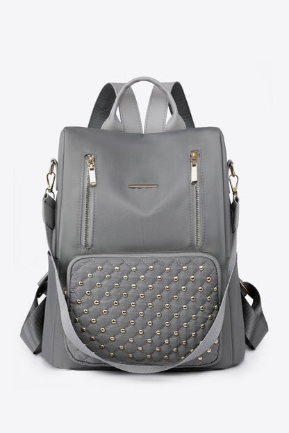 Zipper Pocket Beaded Backpack Carauana Store