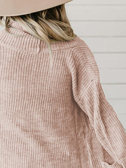 High-Low Open Front Cardigan with Pockets Carauana Store