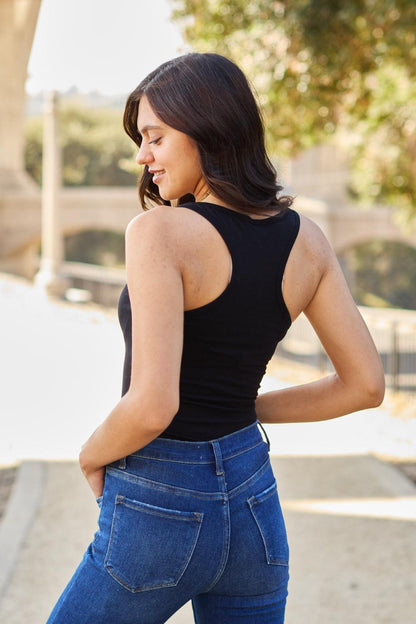 Zenana Racerback Tank Bodysuit Carauana Store