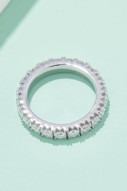 Adored 2.3 Carat Moissanite 925 Sterling Silver Eternity Ring Carauana Store