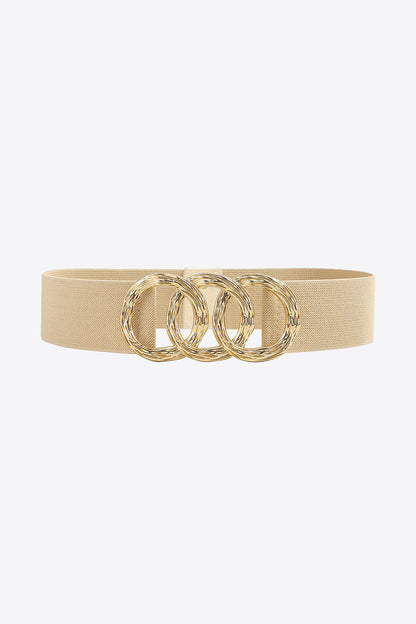Zinc Alloy Buckle Elastic Wide Belt Carauana Store