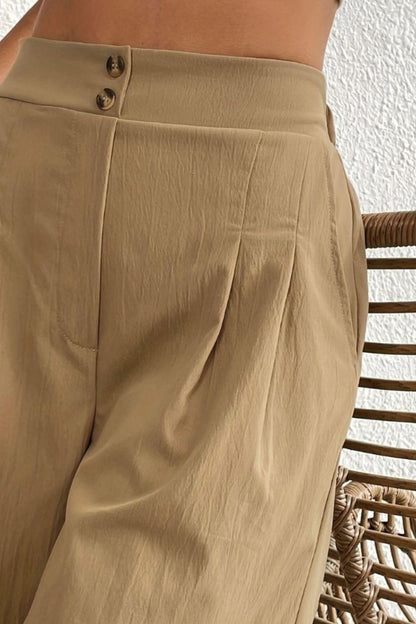 High Waist Shorts with Pockets CaRaUaNa Fashion