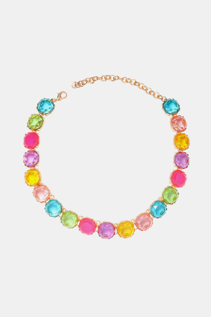 Zinc Alloy Resin Necklace Carauana Store