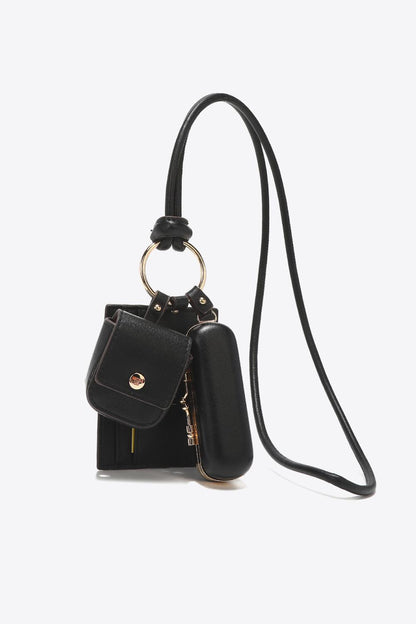 Nicole Lee USA Vegan Leather 3-Piece Lanyard Set Carauana Store