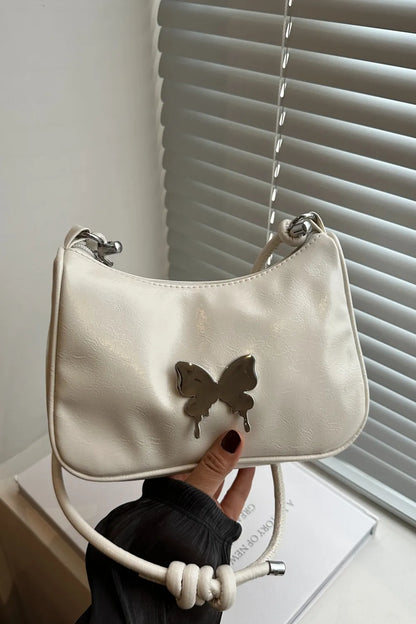 Butterfly PU Leather Knotted Strap Shoulder Bag Carauana Store