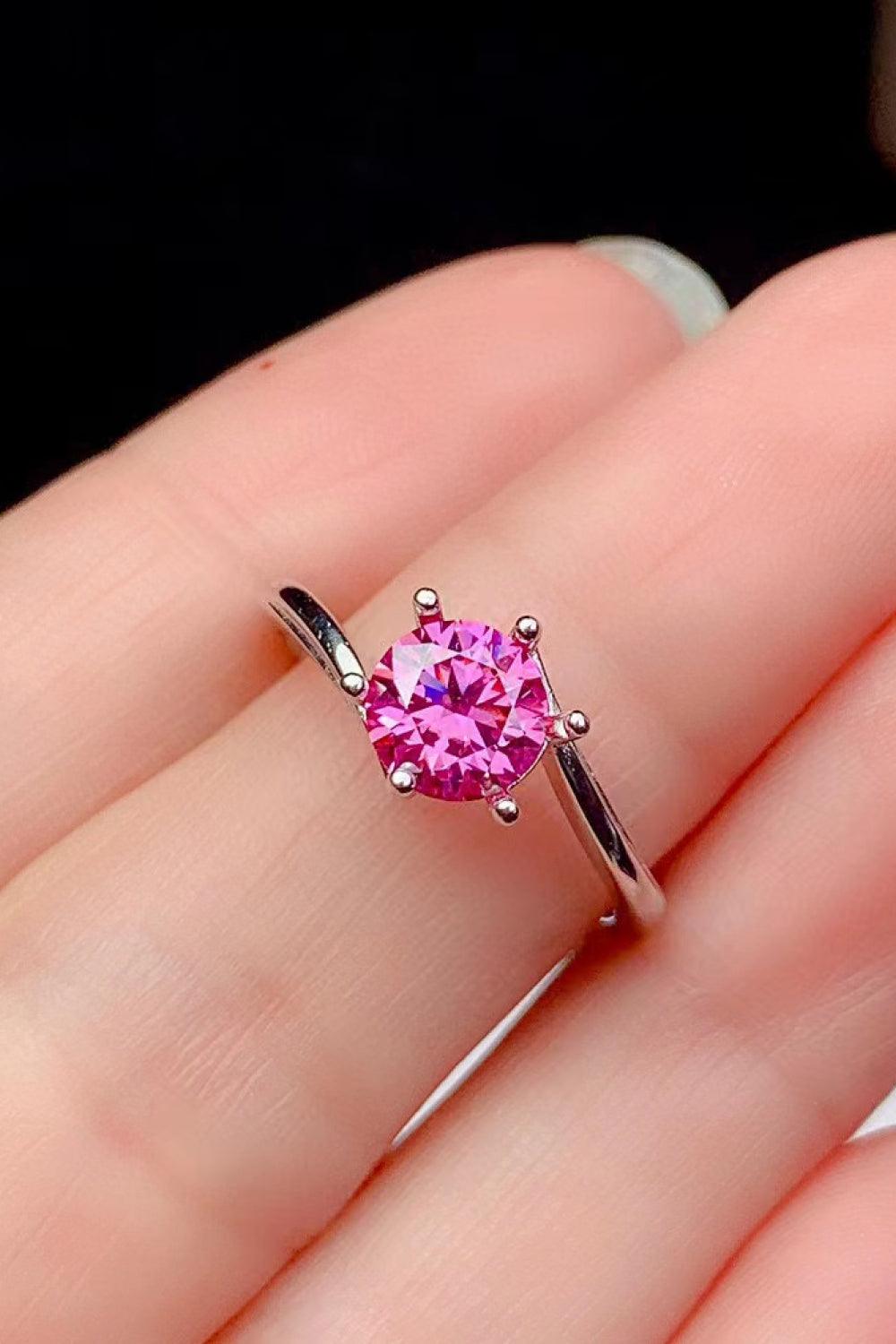 Can't Stop Your Shine 1 Carat Moissanite Ring Carauana Store