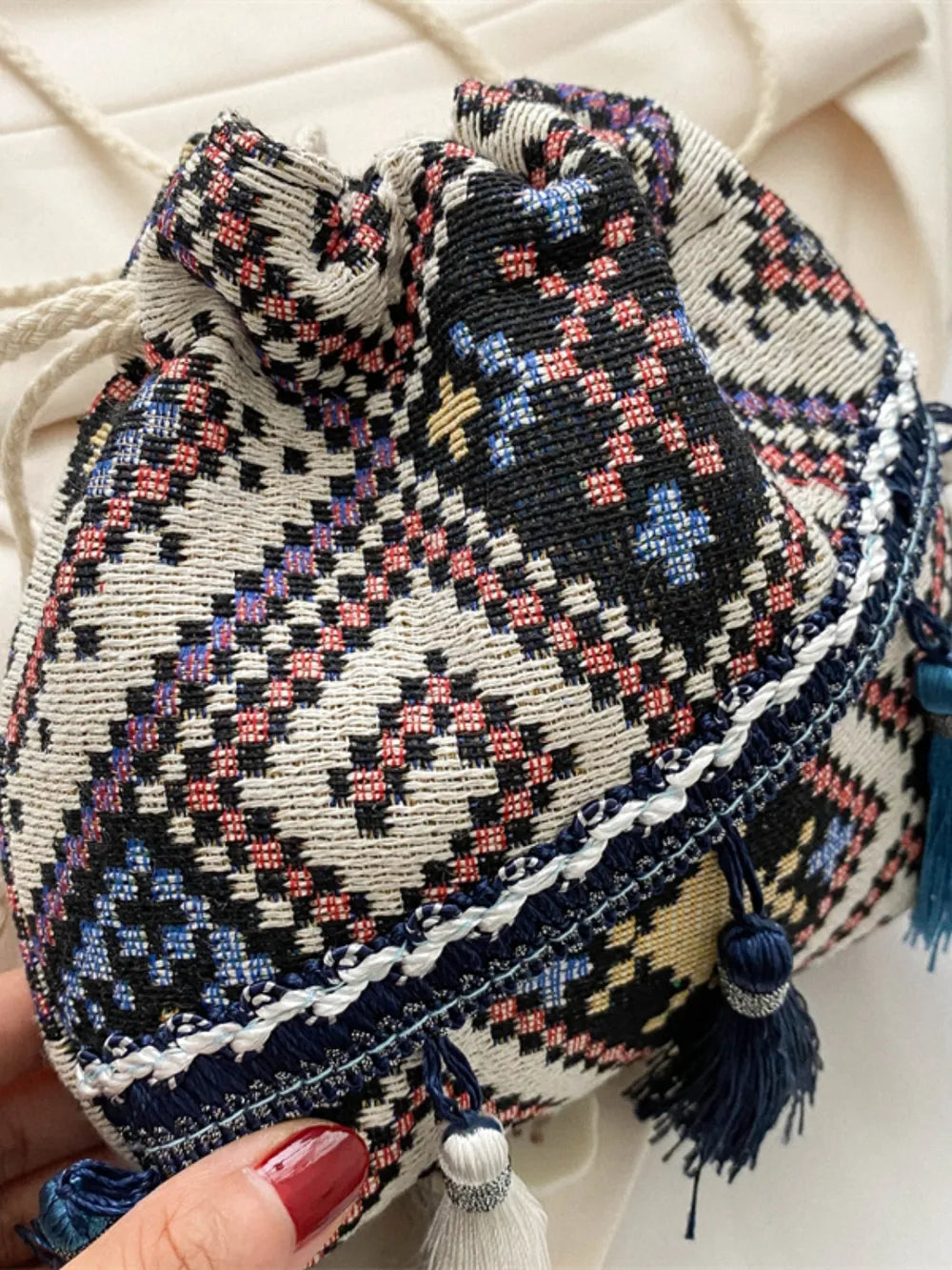 Tassel Spaghetti Strap Shoulder Bag Carauana Store