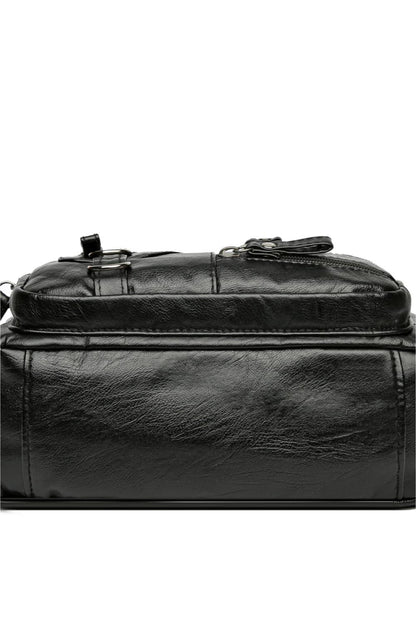 Multi-Pocket PU Leather Crossbody Bag Carauana Store