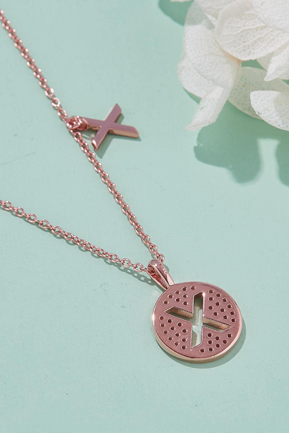 Moissanite U to Z Pendant Necklace Carauana Store