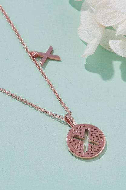 Moissanite U to Z Pendant Necklace Carauana Store