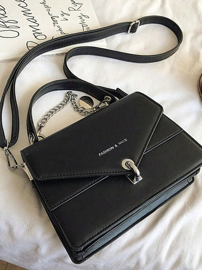 Chain PU Leather Detachable Shoulder Strap Handbag Carauana Store