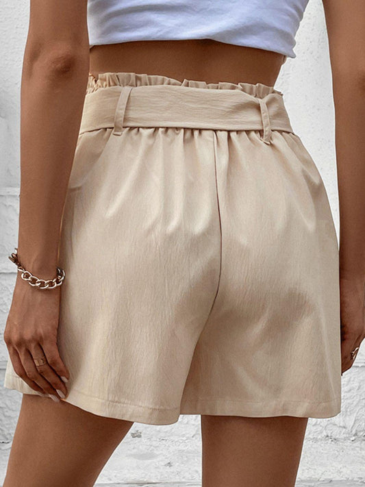 Belted Shorts with Pockets Carauana Store