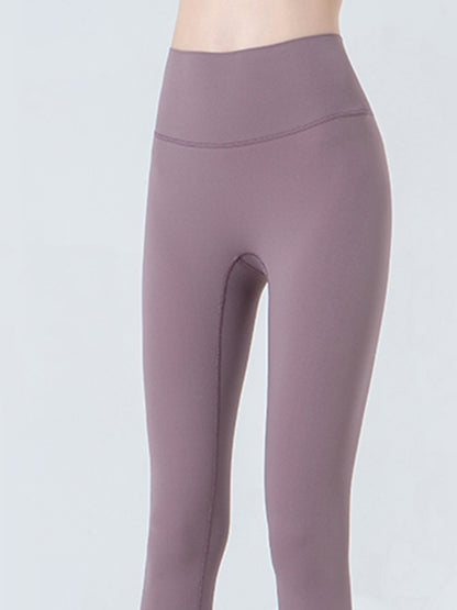 Wide Waistband Cropped Sports Leggings Carauana Store