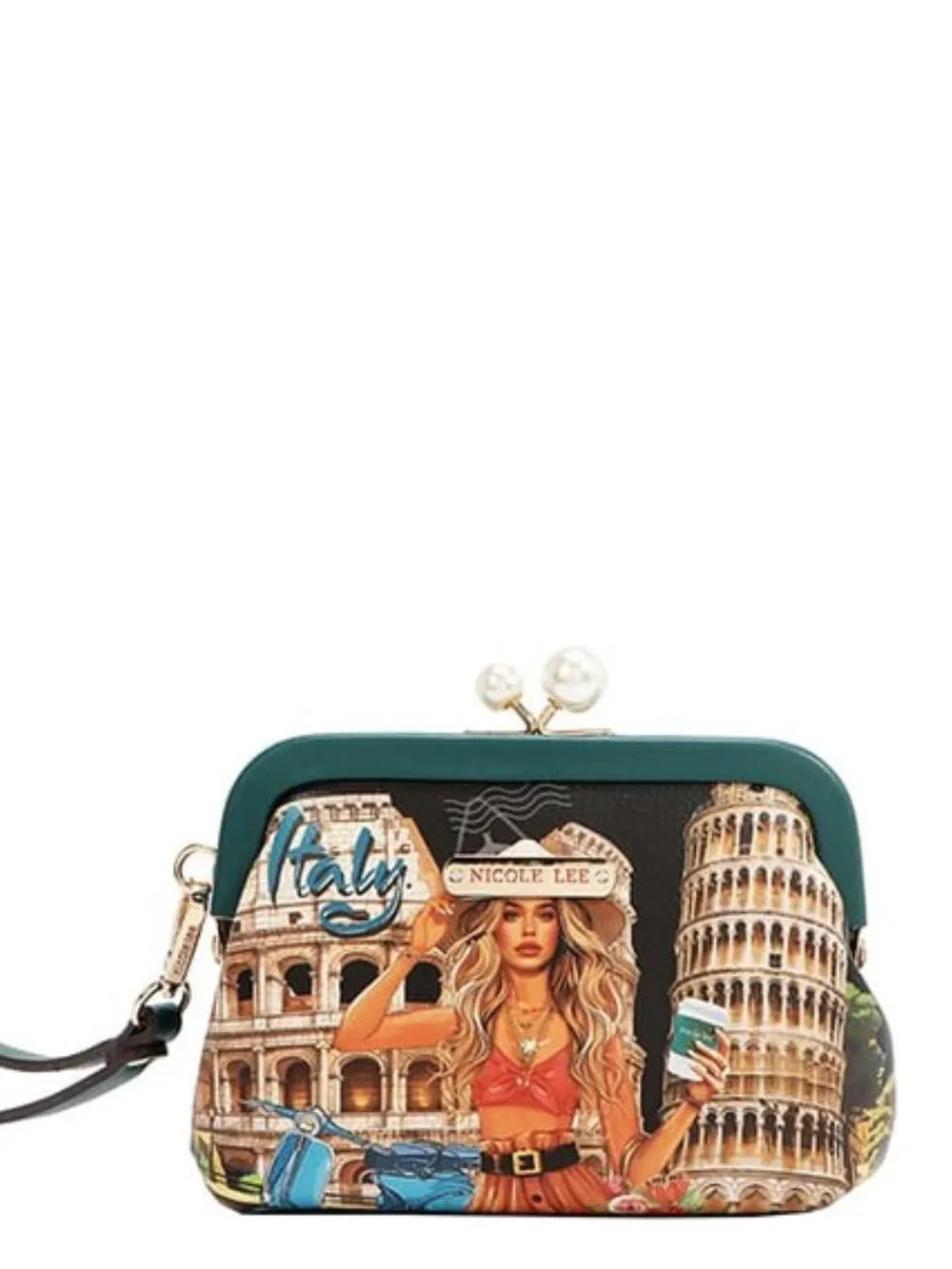 Nicole Lee USA Chelsea Pearl Kiss-Lock Coin Purse Carauana Store