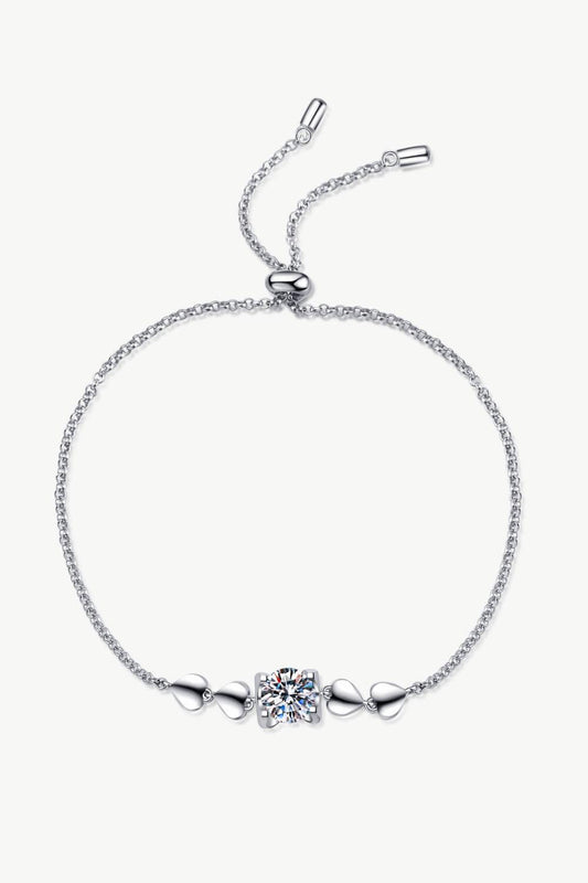 1 Carat Moissanite Heart Bracelet Carauana Store