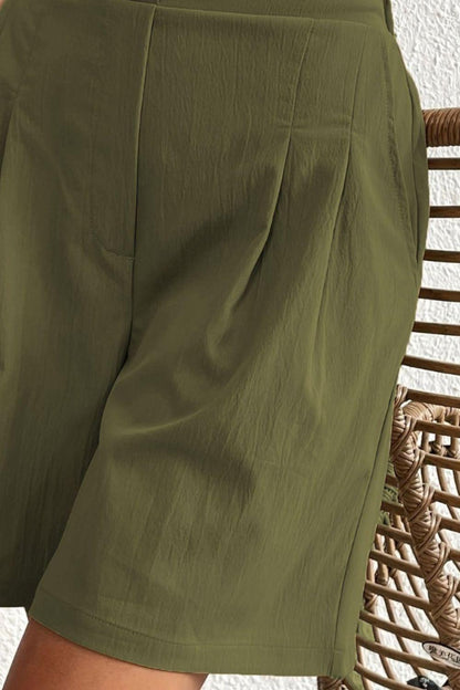 High Waist Shorts with Pockets Carauana Store