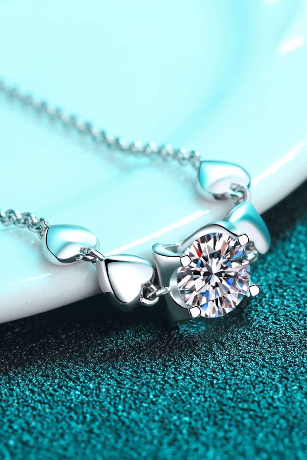 1 Carat Moissanite Heart Bracelet Carauana Store