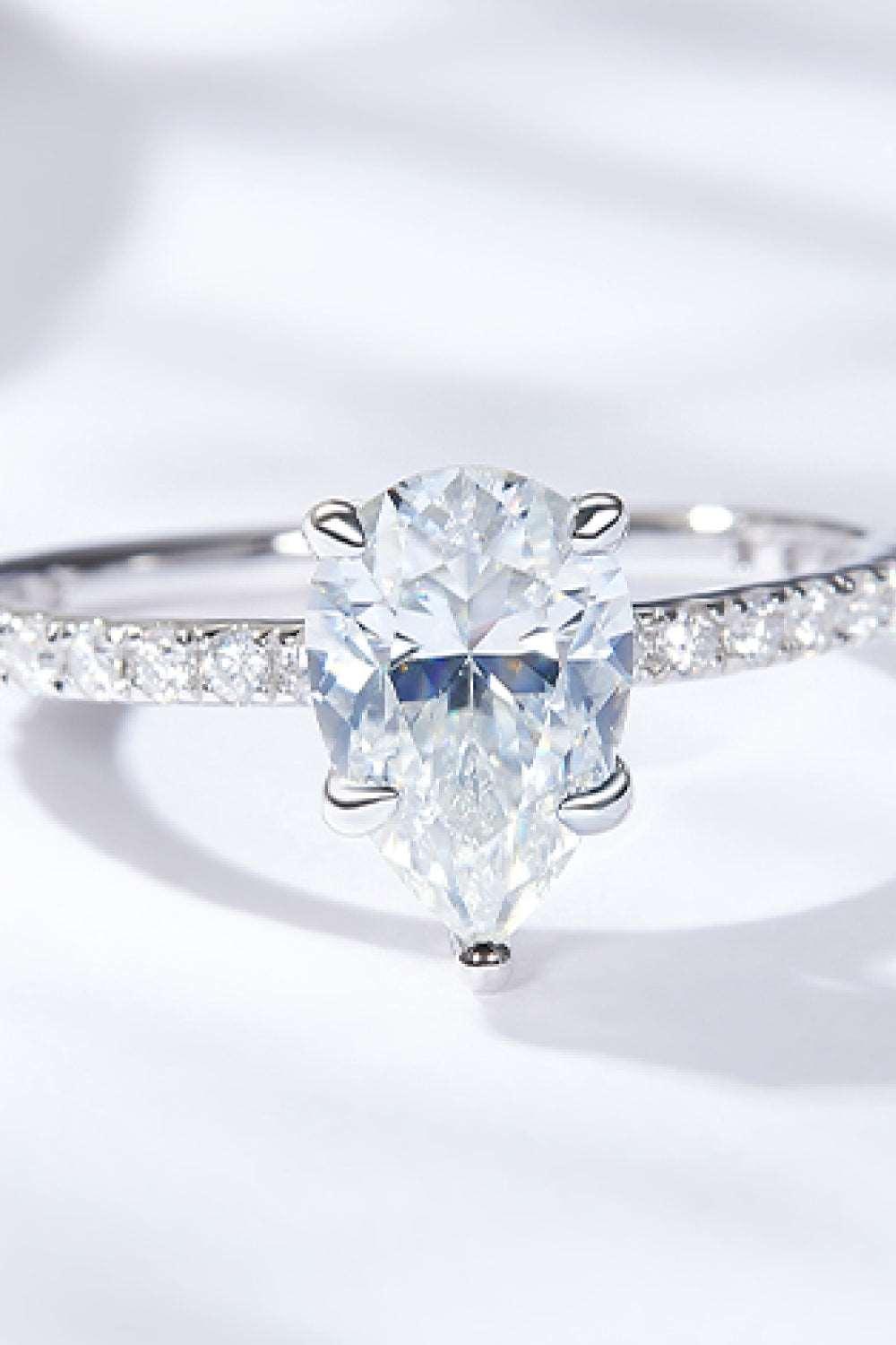 1.8 Carat Moissanite Side Stone Ring Carauana Store