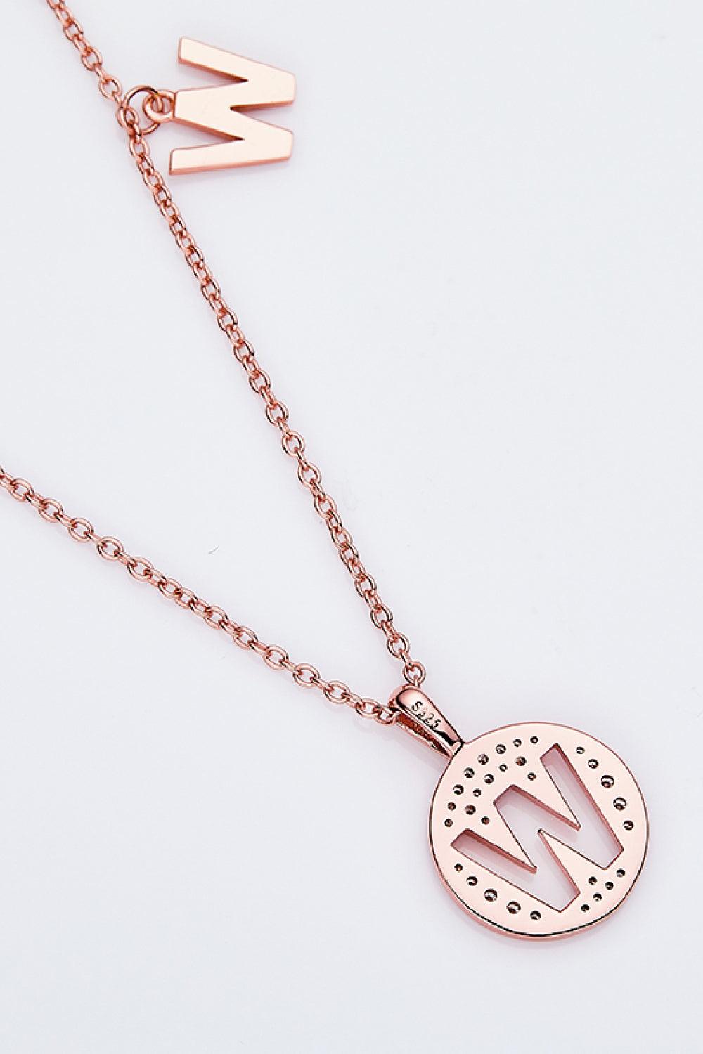 Moissanite U to Z Pendant Necklace Carauana Store