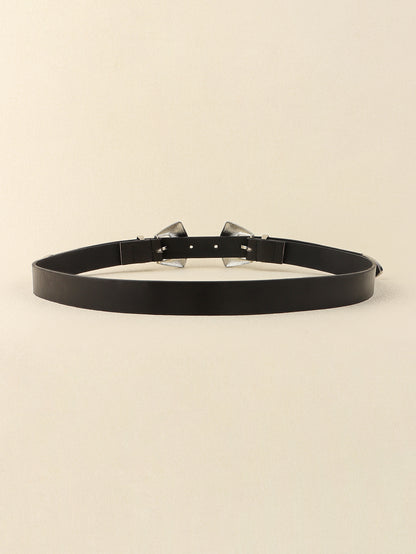Double Buckle PU Leather Belt Carauana Store