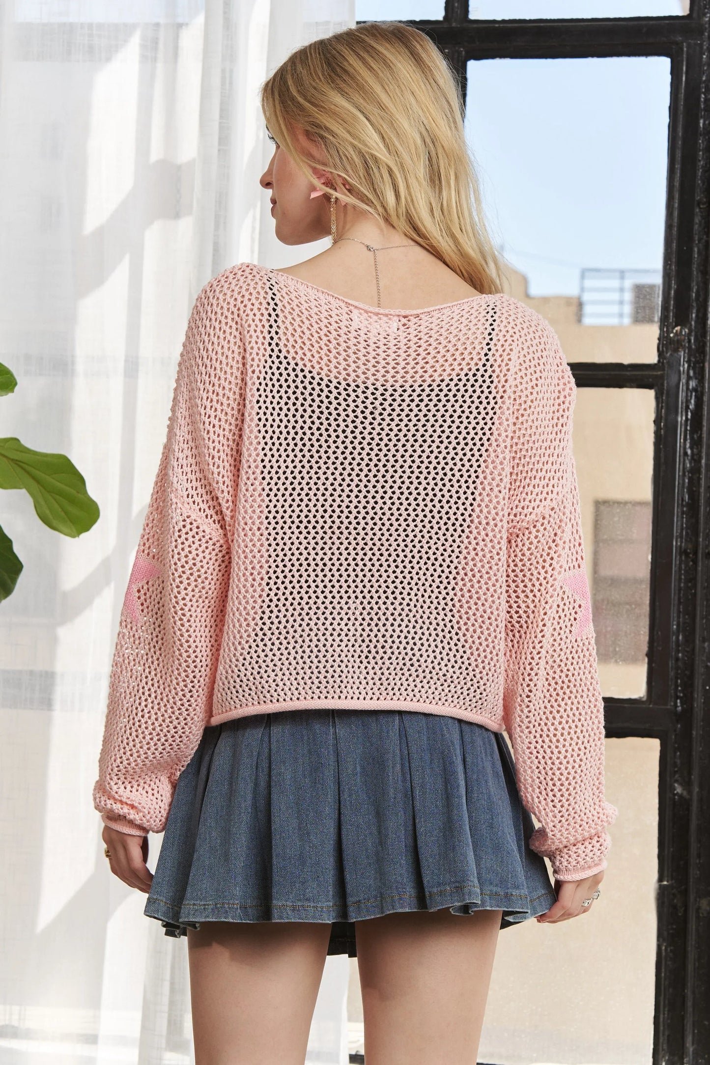 ADORA Full Size Lightweight Loose Knit Sweater Plus Size Carauana Store