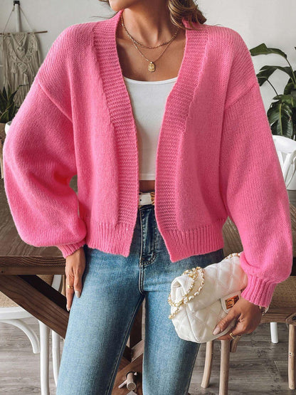 Open Front Long Sleeve Cardigan Carauana Store