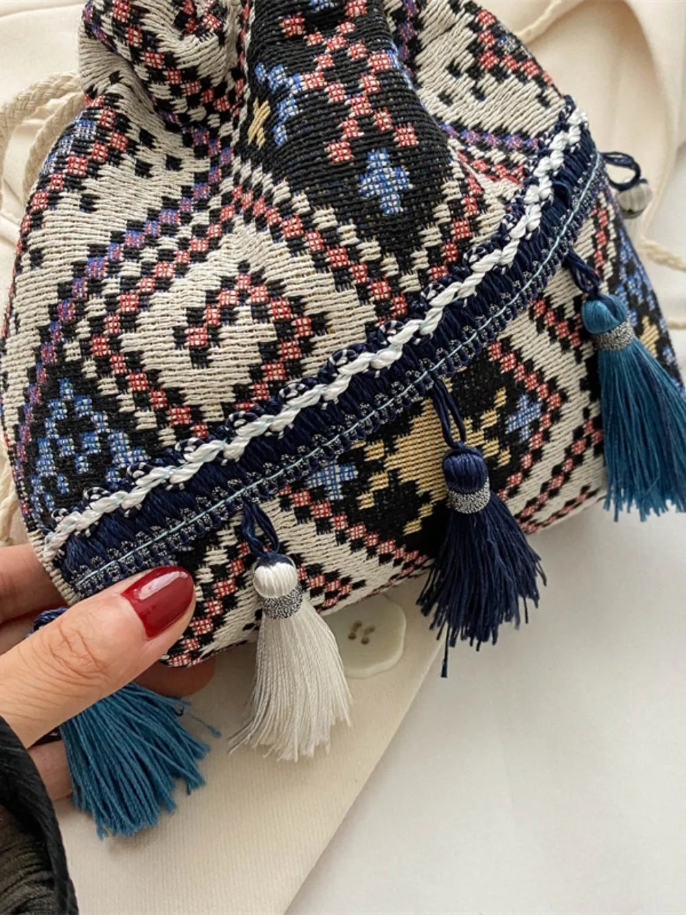 Tassel Spaghetti Strap Shoulder Bag Carauana Store