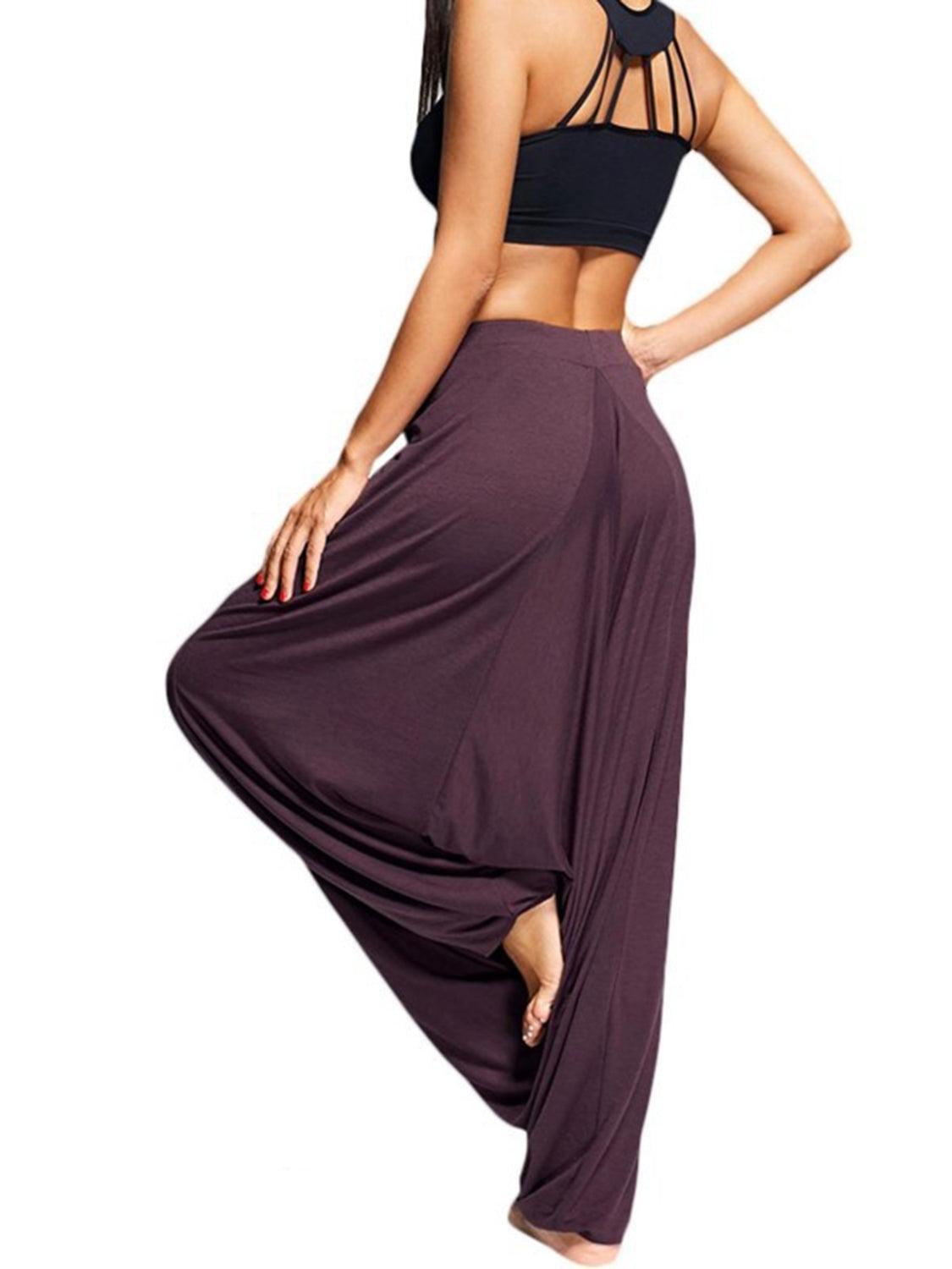 Tied Mid Waist Long Harem Pants Carauana Store