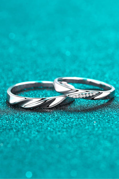 Minimalist 925 Sterling Silver Rhodium-Plated Ring Carauana Store