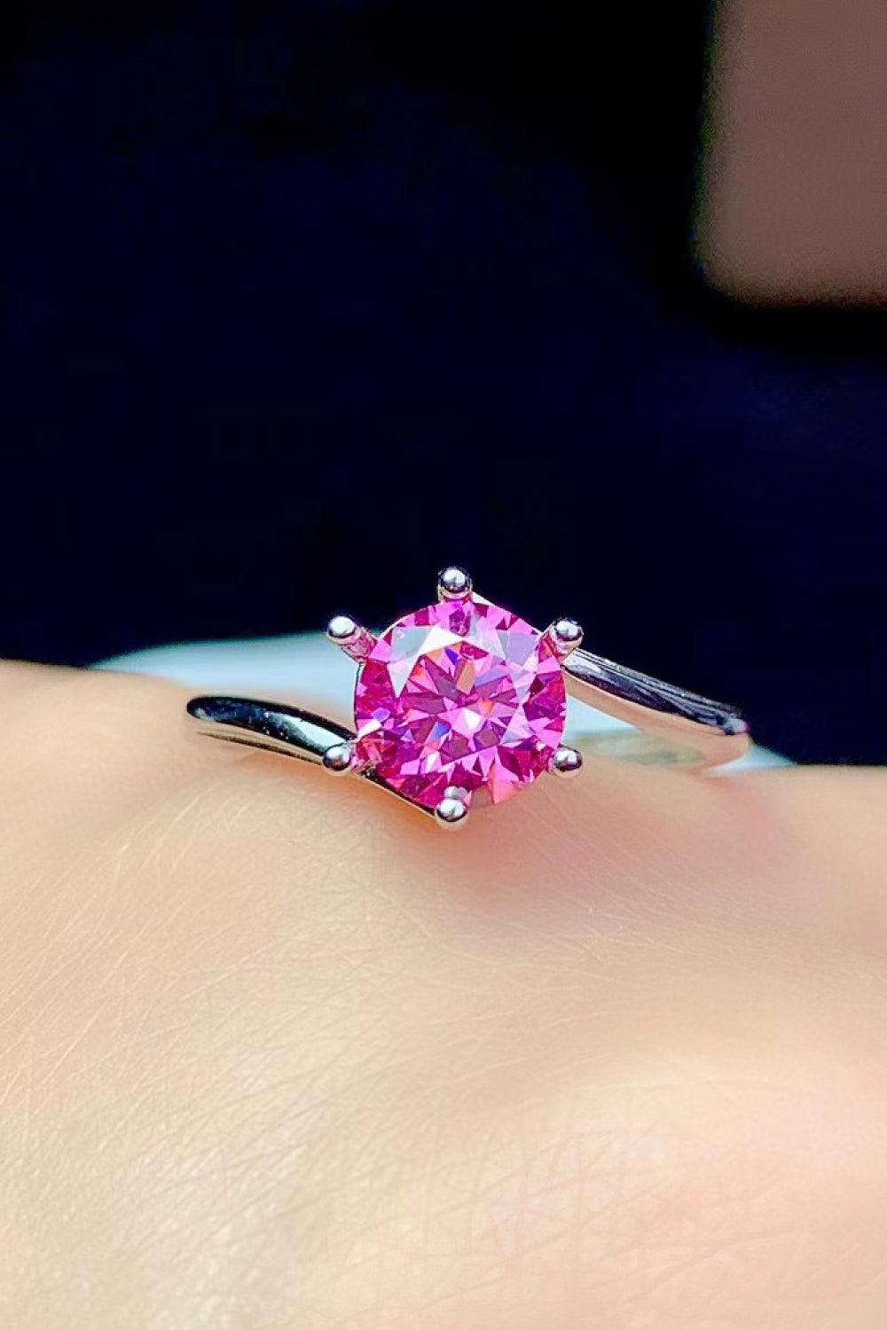 Can't Stop Your Shine 1 Carat Moissanite Ring Carauana Store