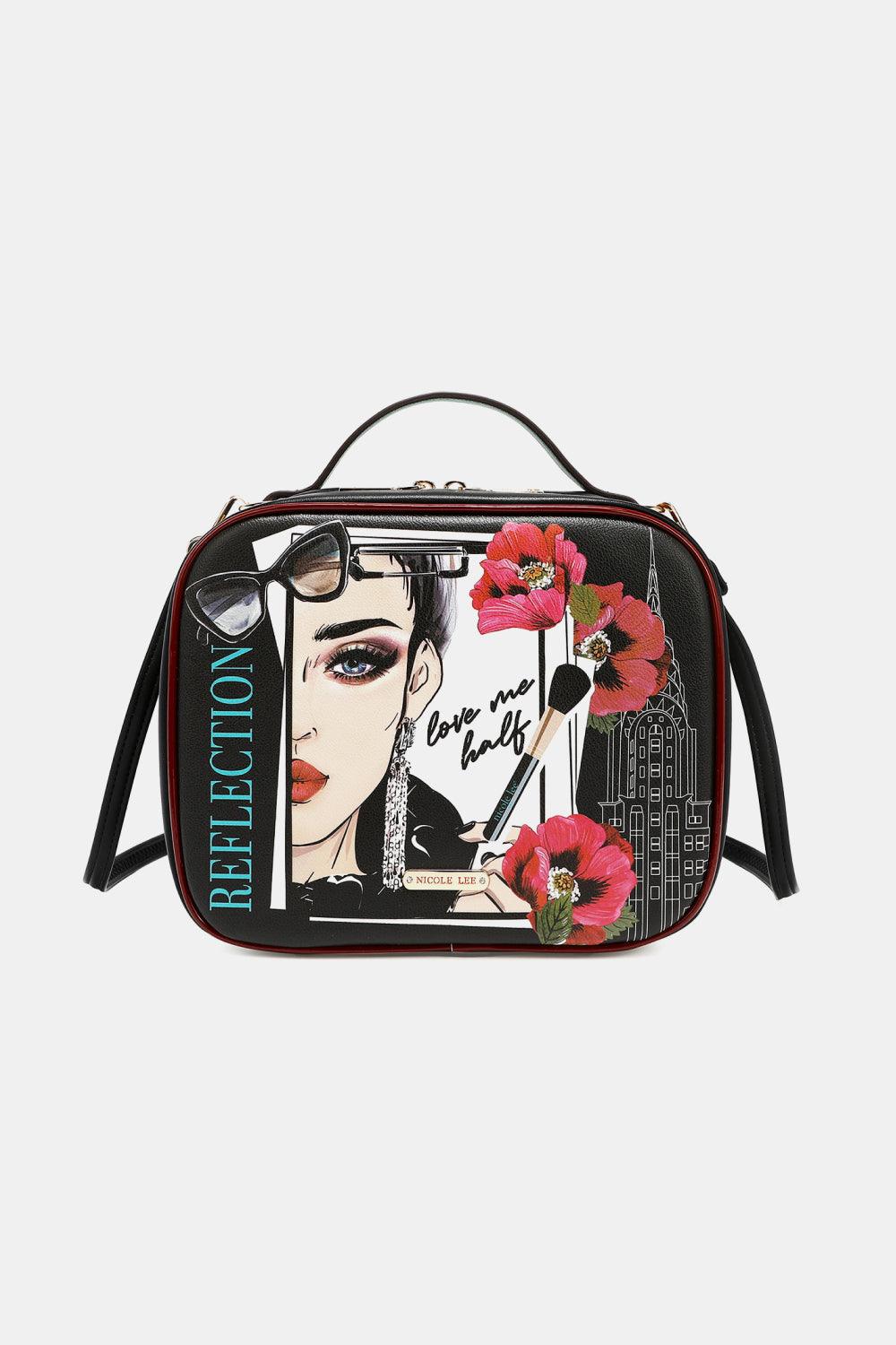 Nicole Lee USA Printed Handbag with Three Pouches Carauana Store