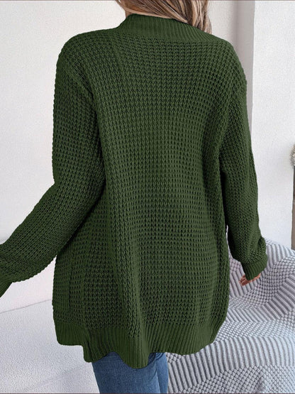Open Front Long Sleeve Cardigan with Pockets Carauana Store